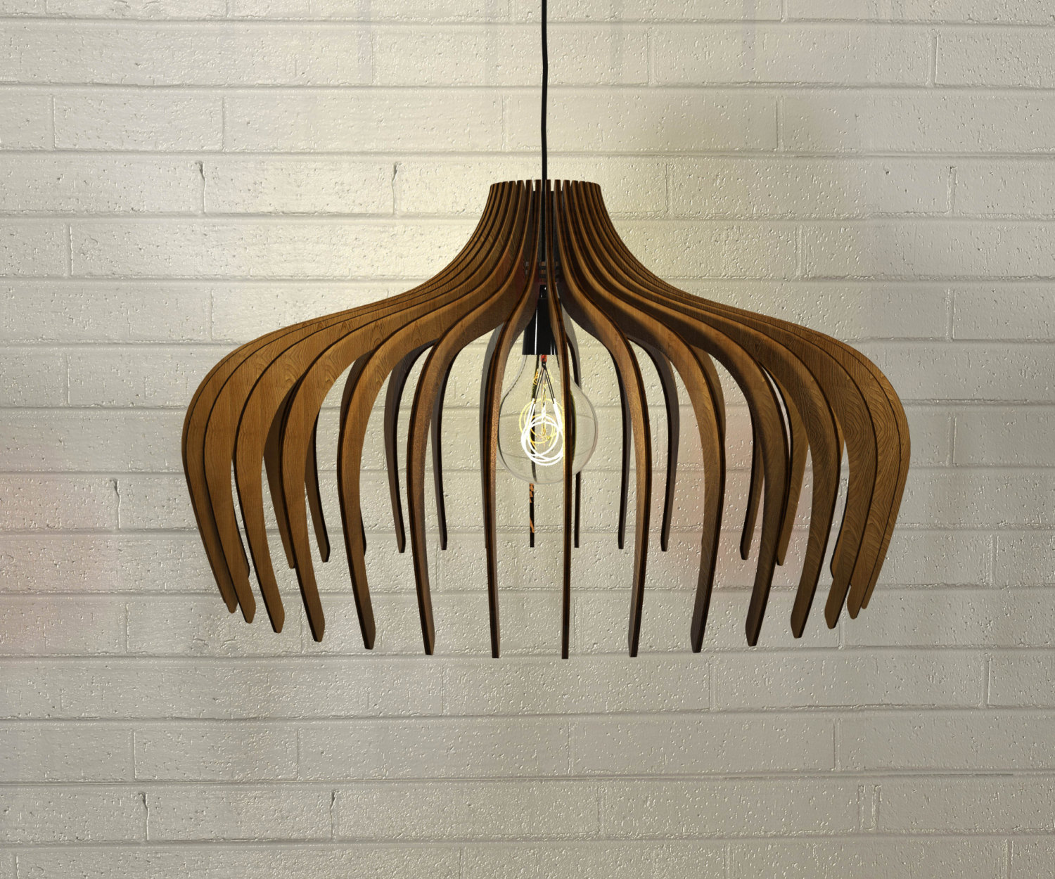 Lampadario in legno design moderno industrial minimalista keblog ...