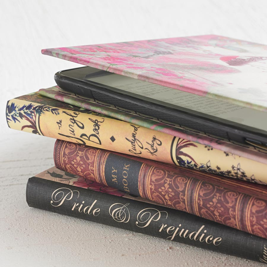 Cover a forma di libro per Kindle, tablet e ereader - Keblog Shop