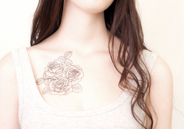 floral-roses-temporary-tattoo-black-and-white-
