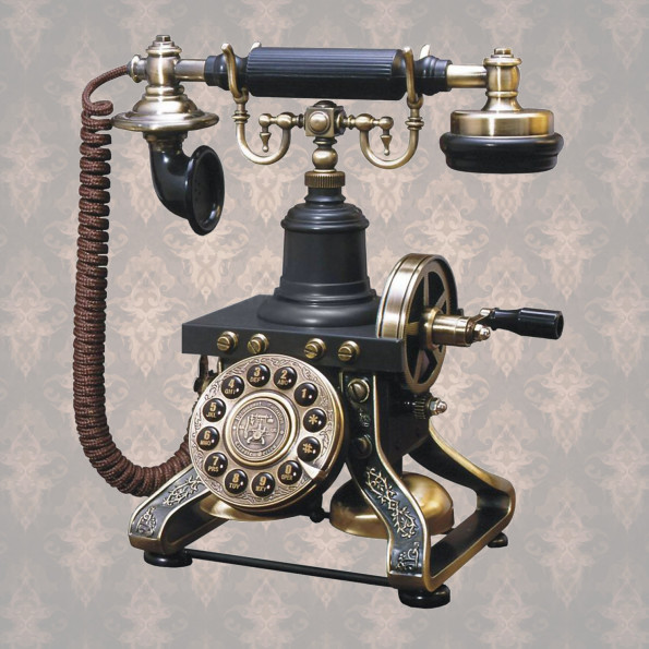 telefono steampunk riproduzione antico