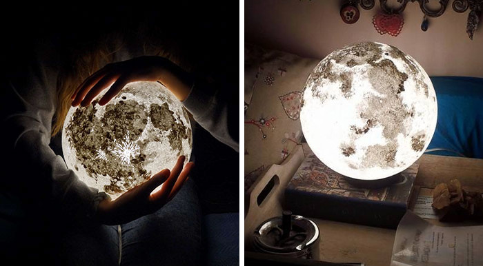 Lampada a forma di Luna, realistica - Keblog Shop